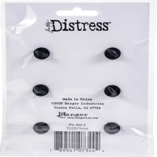 Tim Holtz Distress Enamel Collector Pin Set 6/Pkg-Set 2 {3}