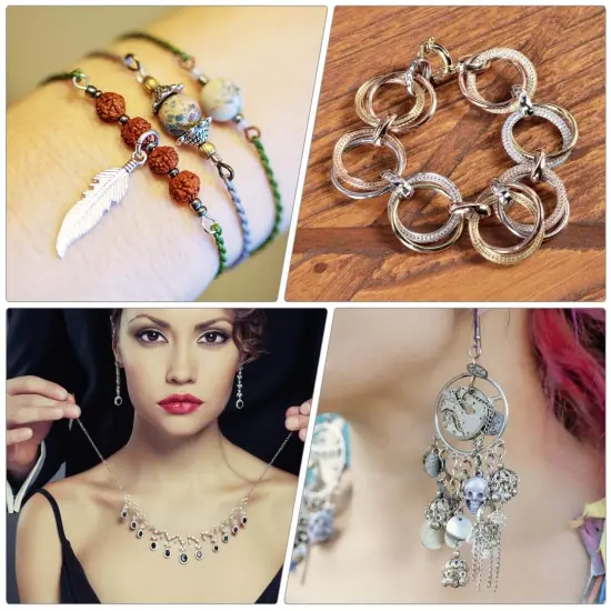 Jump Rings, 2340Pcs Open Jump Rings and Lobster Clasps Jewelry Making Supplies Kit for Necklace and Jewelry Repair {2}