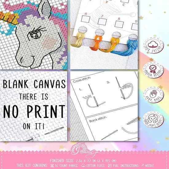 Embroidery Kit 'Unicorn' - Counted Cross Stitch {3}