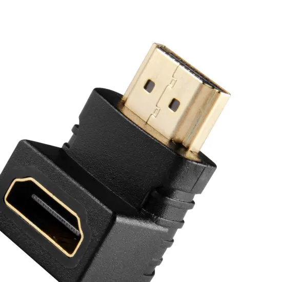 Insten Right Angle 90 Degree HDMI Female to Male Extend Adapter F/M {3}