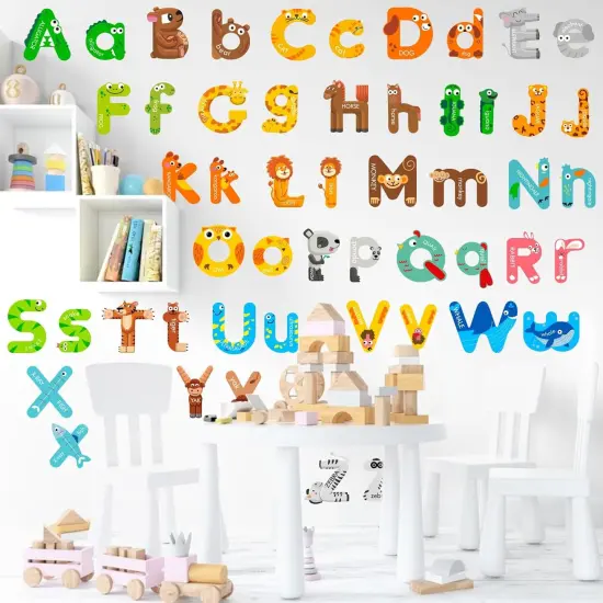 8 Sheets Alphabet Letters Wall Decals {3}