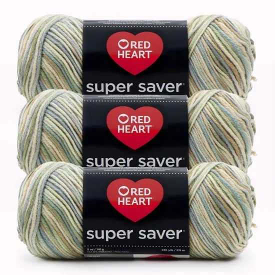 Red Heart Super Saver Yarn 24 Pack-Aspen Print {1}