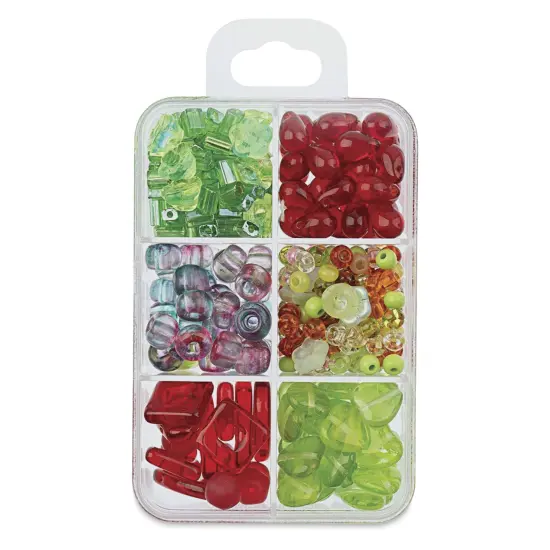 John Bead Czech Glass Bead Recipe Box - Candy Apple {1}