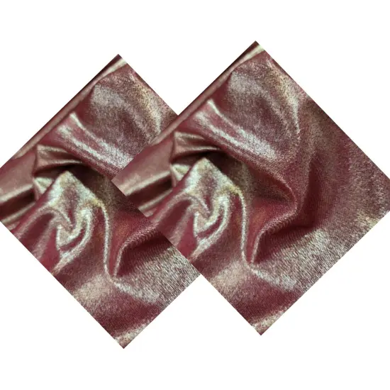 Burgundy Spandex Gold Sparkly Shimmer Stretch Fabric {3}