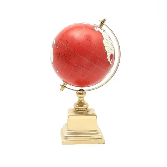 Tabletop Decorative Globe on Aluminum Base-10.75"(H) {2}