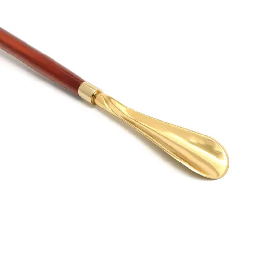 Dog-Shaped Metal Handle Wooden Shoehorn &ndash; 30" {5}