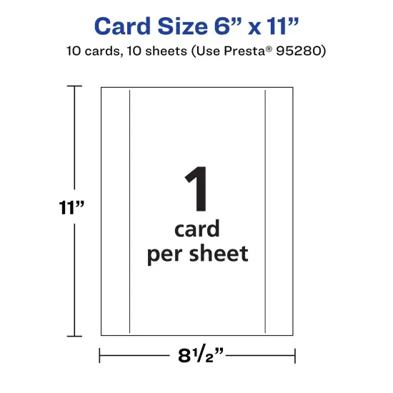 Avery 6" x 11" Rectangle, Glossy White Postcards {5}