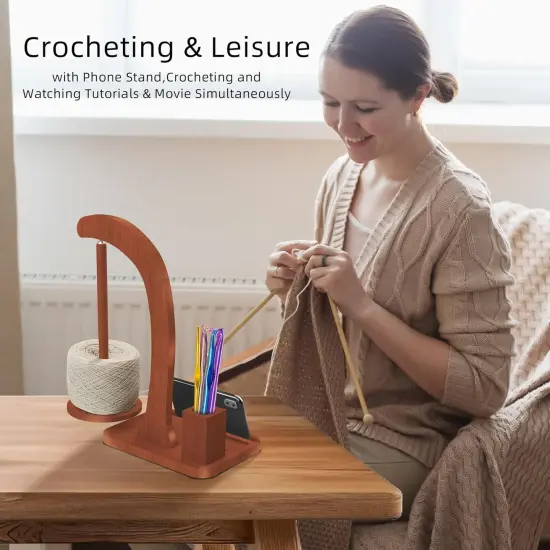 Yarn Holder for Crocheting and Knitting {4}