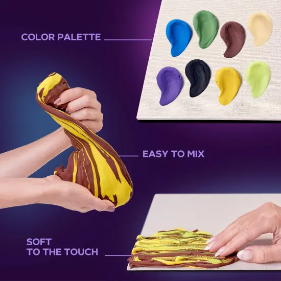 OKTO Sensory Art 3D Painting “The Kiss” – 11.8” x 15.7” Canvas Kit {5}