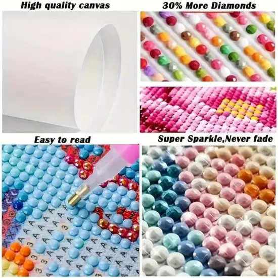 5D Hummingbird Diamond Art Kits for Adults {4}