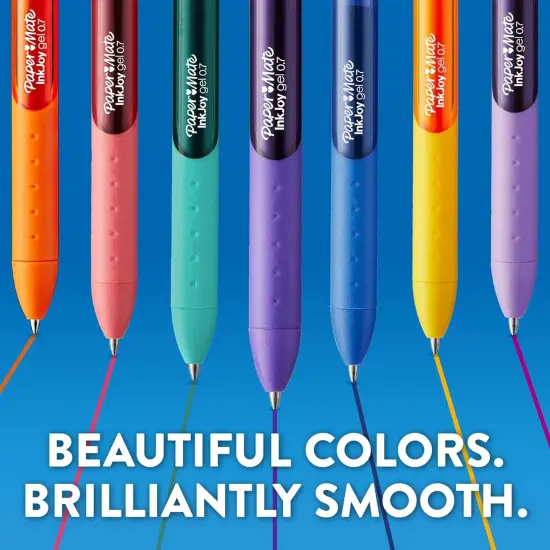Gel Pens, Medium Point, Assorted Colors, Set of 14 {3}