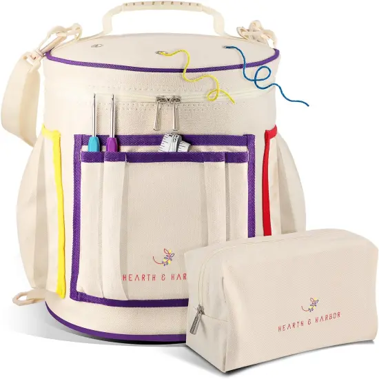 Crochet Bag Organizer &ndash; Durable Knitting Bag {1}