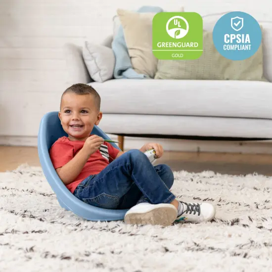 Leaf Floor Seat, Rocker Chair, 6-Piece Powder Blue {5}