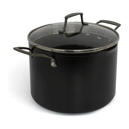 Blu. Cookware 8.5QT Stock Pot with Double Strainer Lid, Non-Toxic {1}
