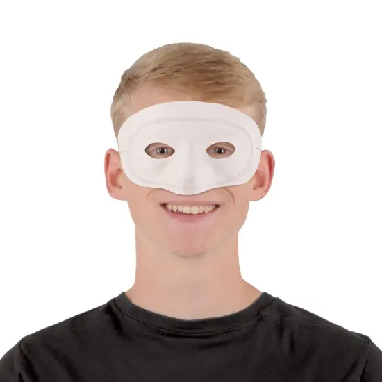 24 Pack Bulk Mardi Gras White Half Mask {2}
