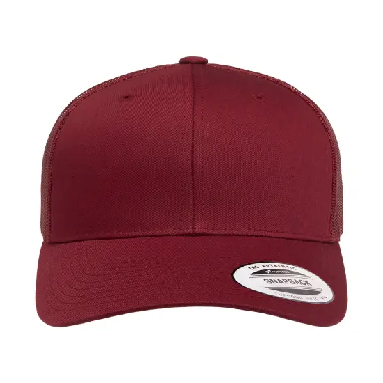 YP Classics&reg; Adult Retro Trucker Cap Vintage & Stylish Fit CRANBERRY {1}