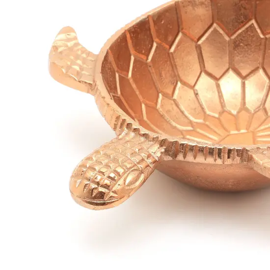 Decorative Turtle Bowl with Antique Copper Finish - 10.5" Dia {5}