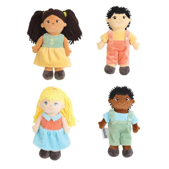 Kaplan Early Learning Company Multicultural Soft Dolls - Set of 4 {7}