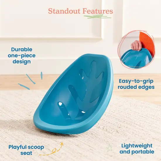 Leaf Floor Seat, Rocker Chair, 6-Piece Turquoise {4}