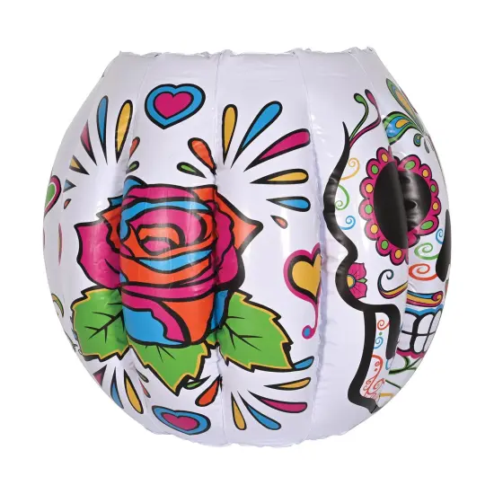 6 Pack Bulk Inflatable DOD Sugar Skull Cooler {5}
