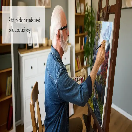 Artify Artist Paint Brush Set endorsed by Painter Phizz, 6-Piece Wet-on-Wet Oil Paint Brush Set with 5 Brushes and 1 Palette Knife for Artists, Landscapes, and Portraits {3}