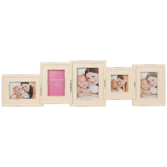 Northlight Multi-Sized Collage Picture Wall Frame - 34.5" - Cream Ivory {3}