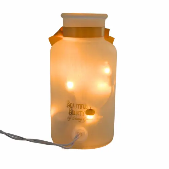 Stony Creek 7.0 Inch Beautiful Bounty Pre-Lit Sm Jar Thanksgiving Lighted Glass Accent , Thanksgiving Decor Autumn Thanksgiving THANKS {2}