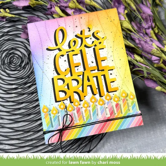 Lawn Cuts Custom Craft Die-Giant Let's Celebrate {3}