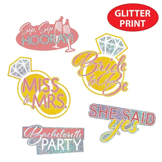 60 Piece Bulk Bachelorette Cutouts {4}