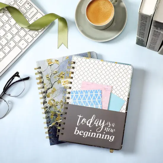 2025-2026 Academic Planner - July 2025 - June 2026, Weekly & Monthly Planner 2025-2026, 6.4" x 8.5", Durable Metal Rings, Elastic Closure, 12 Monthly Tabs, Back Pocket &ndash; Perfect for School, College, or Work {2}