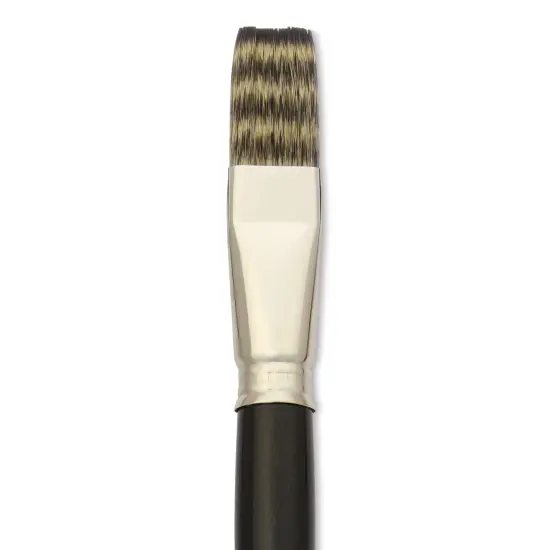 Escoda Vintage Synthetic Brush - Flat, LongHandle, Size 20 {1}