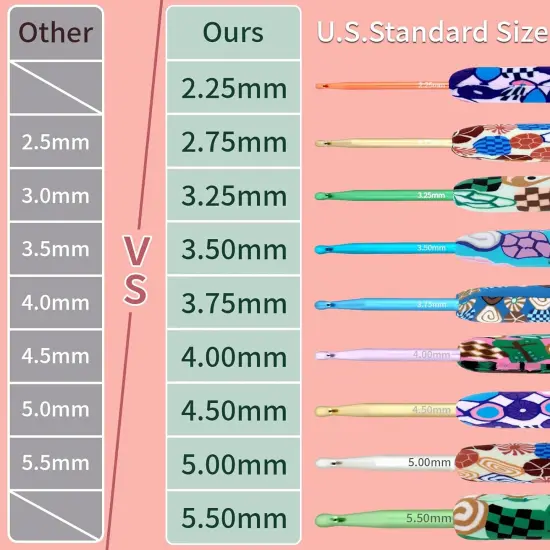 Looen Crochet Hooks 9-Piece Set {5}