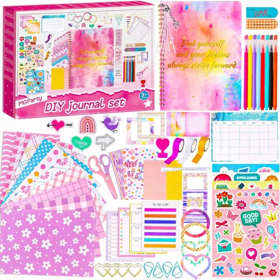 DIY Journal Kit with Stickers & Scrapbook Supplies {1}