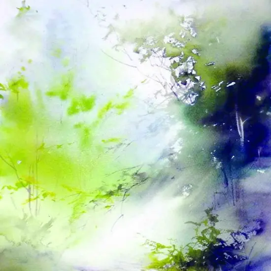 Emerald Dawn Designer Printed AIDA Fabric. Canvas for embroidery with an applied backgroundKF-1067A {1}