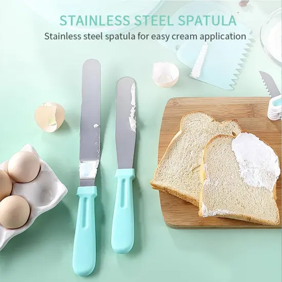 10 Pieces Cake Candy Decorating Brushes Tools Cookie Decoration Pastry Brush and Stainless Steel {6}