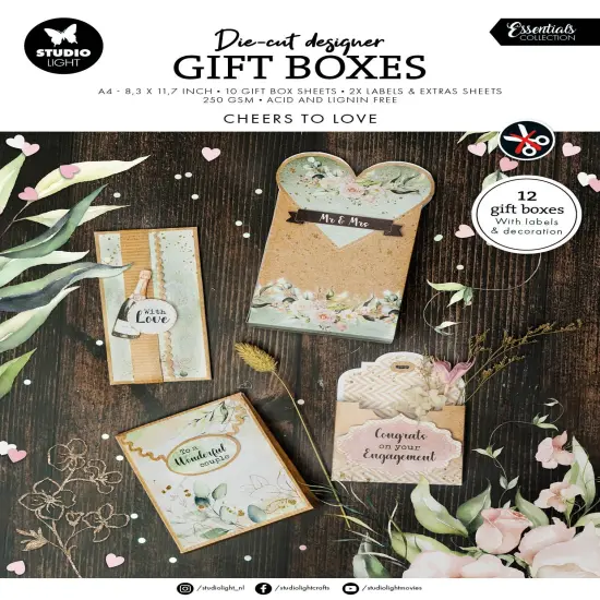 Studio Light DIY Essentials Giftboxes 294x210x9mm 12 SH-Nr. 284 Wedding Day {1}