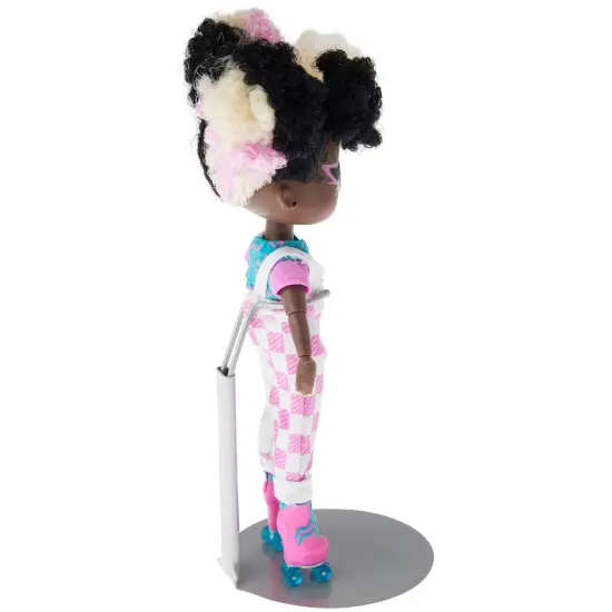Plymor DSP-4125S Silver Adjustable Doll Stand, fits 7, 7.5, 8, 8.5, and 9 inch Slim Waist Dolls or Action Figures, Waist is 1.125" - 1.5" wide, 3.25" - 4" around {7}