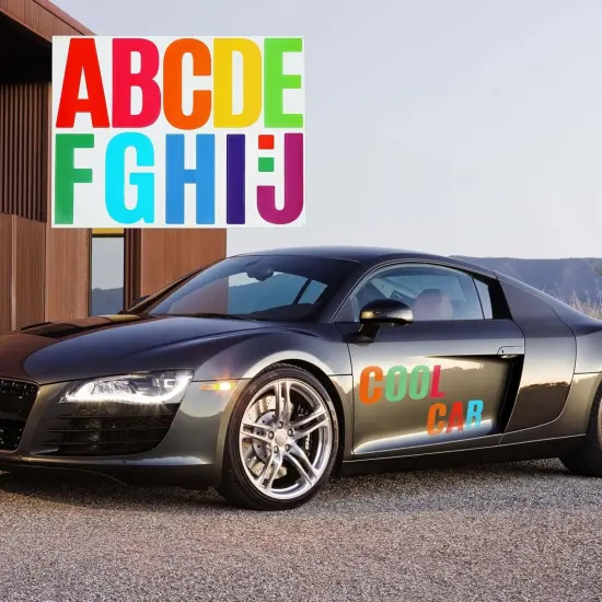 102PCS Large Letter Stickers {4}