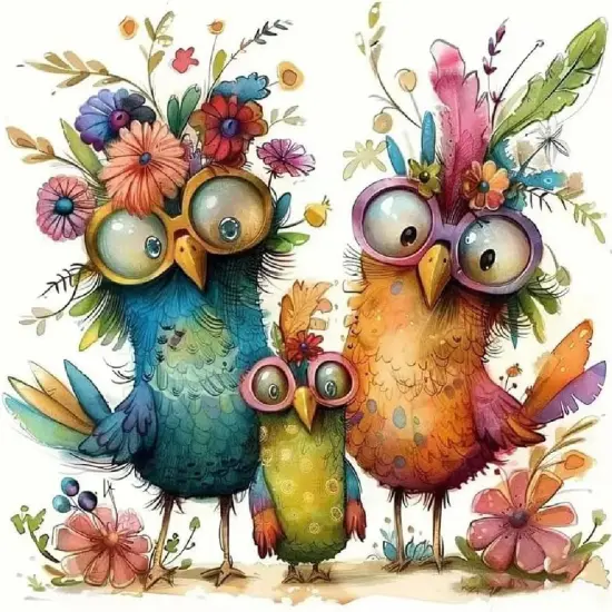 Chickens Diamond Painting Kits for Adults, DIY Flowers Diamond Art Kits for Beginners,5D Diamond Art Kits Round Full Drill Diamond Painting for Home Wall Decor Present 14&times;14inch {1}