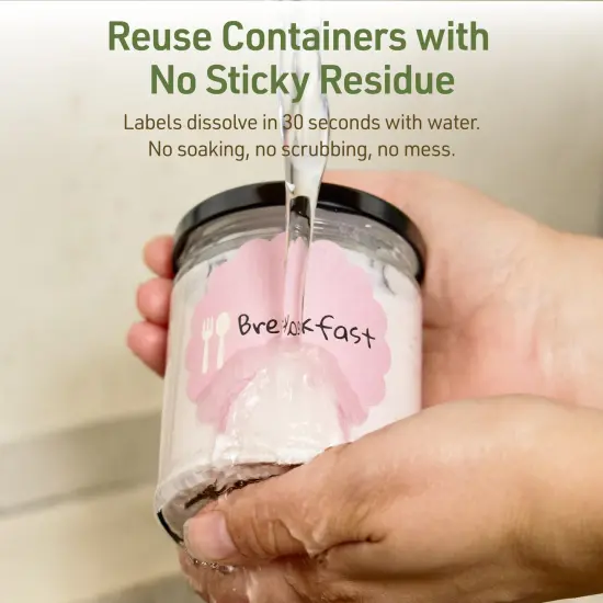 Avery Dissolvable Labels, 2.5" Diameter Round Scalloped {9}