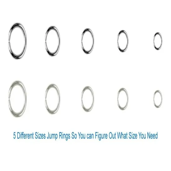 Jump Rings for Jewelry Making Supplies with Jump Ring Pliers (1200Pcs Dull Silver and Bright Silver) {6}