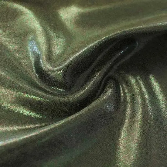 Mystique Foiled Spandex Fabric Forest/Dark Green {1}