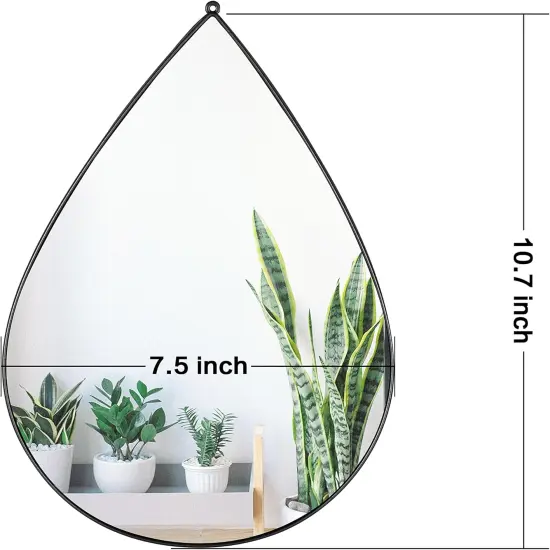 Teardrop Mirrors for Living Room Decor {4}