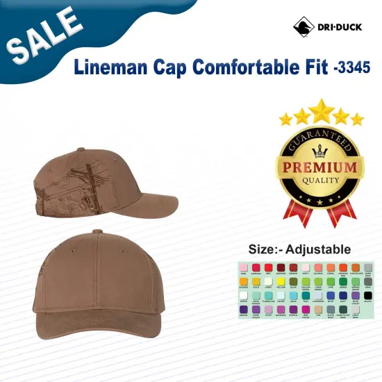 DRI DUCK&reg; Lineman Cap Comfortable Fit Field Khaki {3}