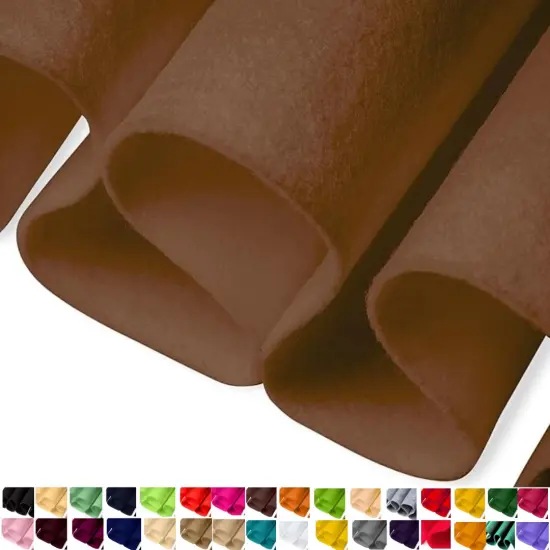 FabricLA | Felt Fabric | 72" Wide 1.6mm Thick | Soft Craft Fabric - 50 Yards Camel {2}