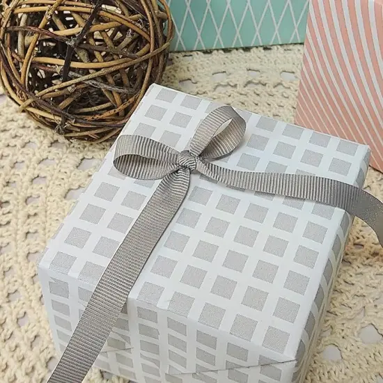 Grosgrain Solid Fabric Ribbon 3/8 Inch x 50 Yds Dark Grey for Christmas Home Decor Gift Wrapping DIY Crafts Hair Bow Scrapbook {3}