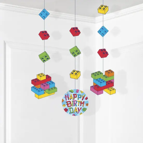 Block Bash Hanging Cutouts (3/Pkg) {3}