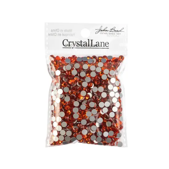 Crystal Lane DIY SS20 Glass Flatback Rhinestones, 1440pcs Orange {3}