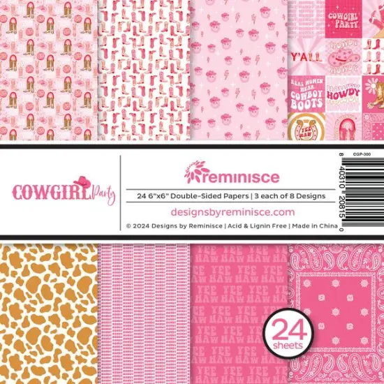 Reminisce Cowgirl Party 6x6 pack {1}