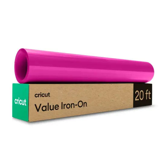 Cricut Value Iron-On Roll- Magenta Heat Transfer Vinyl 12 in x 20 ft {1}